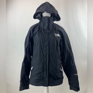 The North Face HyVent Jacket Hooded Windbreaker Full Zip, Medium
